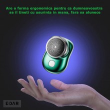 Mini Aparat De Ras Electric EDAR, Motor Puternic, Cu Incarcare Rapida USB, Pentru O Experienta De Ras De Inalta Performanta, Fas