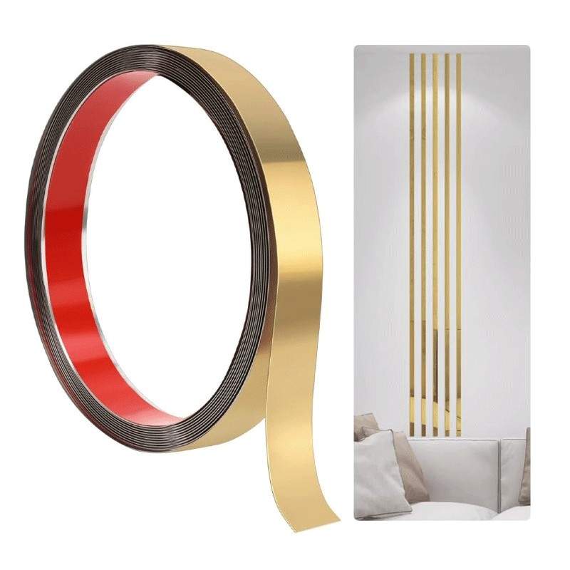 Banda Decorativa Autoadeziva EDAR Din Otel Inoxidabil Nichelat, Dimensiune 200 x 1 cm, Tip Rola Autocolant Pentru Design Pere... Banda Decorativa Autoadeziva EDAR Din Otel Inoxidabil Nichelat, Dimensiune 200 x 1 cm, Tip Rola Autocolant Pentru Design Pere...