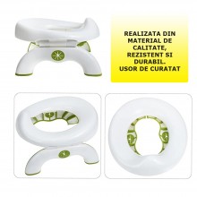 Olita Portabila SIKS Pentru Calatorie 2 in 1, Pliabila, Functie De Reductor WC, Suport Punga, Anti Alunecare, Cu Picioare Rab... Olita Portabila SIKS Pentru Calatorie 2 in 1, Pliabila, Functie De Reductor WC, Suport Punga, Anti Alunecare, Cu Picioare Rab...