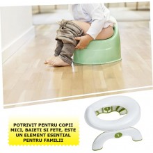 Olita Portabila SIKS Pentru Calatorie 2 in 1, Pliabila, Functie De Reductor WC, Suport Punga, Anti Alunecare, Cu Picioare Rab... Olita Portabila SIKS Pentru Calatorie 2 in 1, Pliabila, Functie De Reductor WC, Suport Punga, Anti Alunecare, Cu Picioare Rab...