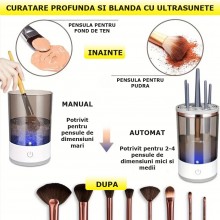 Dispozitiv Automat SIKS Pentru Curatarea Si Uscarea Pensulelor De Machiaj, 7000 RMP, Cu Incarcare USB, Cu Ultrasunete, 95x95x... Dispozitiv Automat SIKS Pentru Curatarea Si Uscarea Pensulelor De Machiaj, 7000 RMP, Cu Incarcare USB, Cu Ultrasunete, 95x95x...