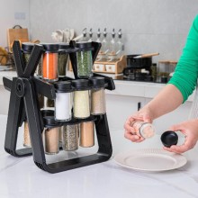 Set 18 recipiente SIKS pentru condimente cu suport rotativ, Organizator rotativ pentru condimente, pivotant 360°, 34x23 cm, N... Set 18 recipiente SIKS pentru condimente cu suport rotativ, Organizator rotativ pentru condimente, pivotant 360°, 34x23 cm, N...