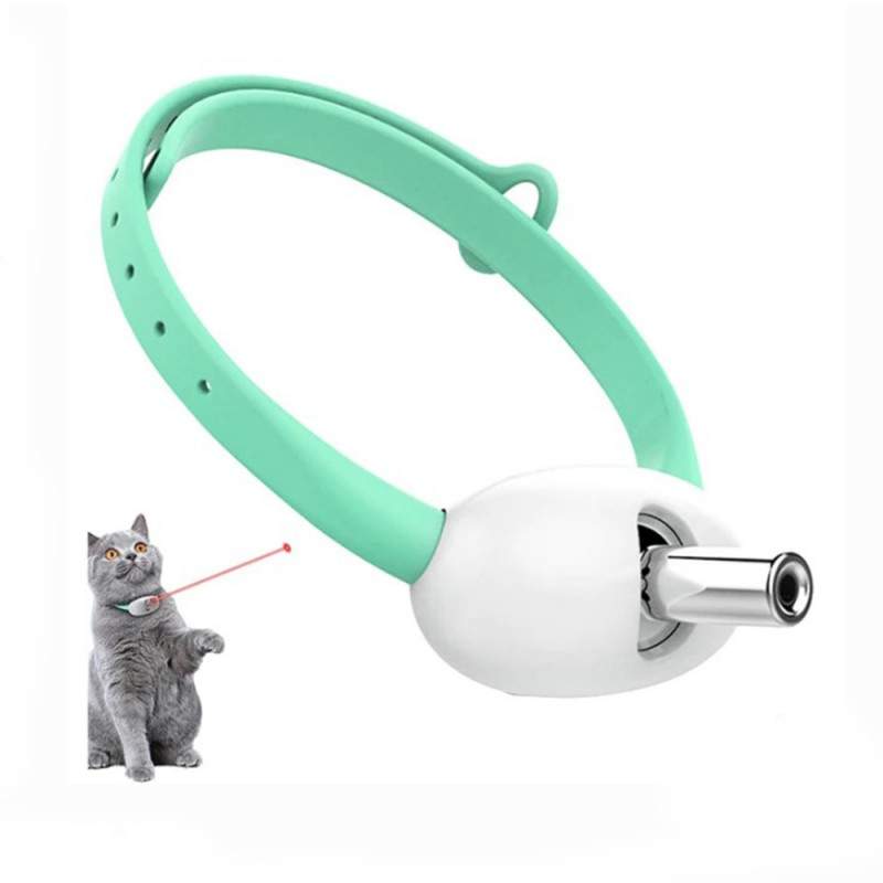 Jucarie Interactiva SIKS Cu Laser, Pentru Pisici, Zgarda Reincarcabila, Cu Pornire/Oprire Automata, Turquoise Jucarie Interactiva SIKS Cu Laser, Pentru Pisici, Zgarda Reincarcabila, Cu Pornire/Oprire Automata, Turquoise