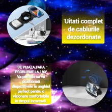 Incarcator Wireless SIKS Magnetic 3 in 1, Pliabil, Universal, Incarcare Rapida 15W, Cablu USB Tip C inclus, Compatibil Cu App... Incarcator Wireless SIKS Magnetic 3 in 1, Pliabil, Universal, Incarcare Rapida 15W, Cablu USB Tip C inclus, Compatibil Cu App...