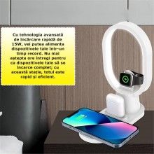 Incarcator Wireless 4 in 1 SIKS, Statie Incarcare 4 in 1, Cu Iluminare Led, Fast Charger 15W Incarcare Rapida, Cablu Usb Tip ... Incarcator Wireless 4 in 1 SIKS, Statie Incarcare 4 in 1, Cu Iluminare Led, Fast Charger 15W Incarcare Rapida, Cablu Usb Tip ...