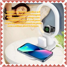 Incarcator Wireless 4 in 1 SIKS, Statie Incarcare 4 in 1, Cu Iluminare Led, Fast Charger 15W Incarcare Rapida, Cablu Usb Tip ... Incarcator Wireless 4 in 1 SIKS, Statie Incarcare 4 in 1, Cu Iluminare Led, Fast Charger 15W Incarcare Rapida, Cablu Usb Tip ...