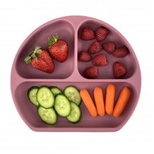 Set Tacamuri SIKS Diversificare Bebelusi, Din Silicon, Fara BPA, Farfurie Impartita, Cu Ventuza, Pahar, Lingurita, Furculita,...