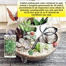 Camera Endoscopica SIKS De Inspectie Cu Conectare La Telefon, Fir Waterproof, 7 mm, Conectare Android/Windows prin Mufa Micro... Camera Endoscopica SIKS De Inspectie Cu Conectare La Telefon, Fir Waterproof, 7 mm, Conectare Android/Windows prin Mufa Micro...