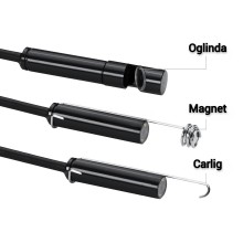 Camera Endoscopica SIKS De Inspectie Cu Conectare La Telefon, Fir Waterproof, 7 mm, Conectare Android/Windows prin Mufa Micro... Camera Endoscopica SIKS De Inspectie Cu Conectare La Telefon, Fir Waterproof, 7 mm, Conectare Android/Windows prin Mufa Micro...