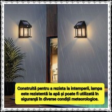 Lampa Solara de Perete Cu Led SIKS, Pentru Exterior Cu Senzor de Miscare si Lumina,Incarcare Solara, Acumulator Integrat 1800... Lampa Solara de Perete Cu Led SIKS, Pentru Exterior Cu Senzor de Miscare si Lumina,Incarcare Solara, Acumulator Integrat 1800...