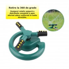 Aspersor Rotativ SIKS Pentru Gradina cu 3 Brate, Irigator De Gradina, 12 Duze Pulverizare, 360 Grade, Accesorii Conectivitate... Aspersor Rotativ SIKS Pentru Gradina cu 3 Brate, Irigator De Gradina, 12 Duze Pulverizare, 360 Grade, Accesorii Conectivitate...