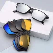 Set Ochelari SIKS De Condus Soare, Pentru Zi - Noapte , Cu Lentile Interschimbabile, Prindere Magnetica, Husa De Protectie, UV40 Set Ochelari SIKS De Condus Soare, Pentru Zi - Noapte , Cu Lentile Interschimbabile, Prindere Magnetica, Husa De Protectie, UV40