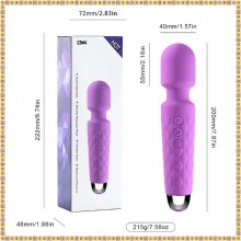 Vibrator Pentru Stimulare Intima SIKS, Silicon, 20 de Programe Vibratii, 8 Trepte de Viteza, Rezistent la apa, dimensiuni 20 ...