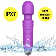 Vibrator Pentru Stimulare Intima SIKS, Silicon, 20 de Programe Vibratii, 8 Trepte de Viteza, Rezistent la apa, dimensiuni 20 ...