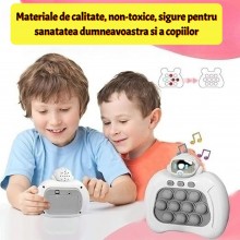 Jucarie Copii Pop It Game Electronic Premium SIKS, 999 Nivele de Joc, Interactiva, Cu Lumini Si Sunet, Antistres, Push Bubble, P Jucarie Copii Pop It Game Electronic Premium SIKS, 999 Nivele de Joc, Interactiva, Cu Lumini Si Sunet, Antistres, Push Bubble, P