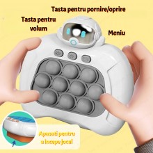 Jucarie Copii Pop It Game Electronic Premium SIKS, 999 Nivele de Joc, Interactiva, Cu Lumini Si Sunet, Antistres, Push Bubble, P Jucarie Copii Pop It Game Electronic Premium SIKS, 999 Nivele de Joc, Interactiva, Cu Lumini Si Sunet, Antistres, Push Bubble, P
