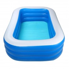 Piscina Gonflabila SIKS Pentru Adulti XXL, De Exterior / Gradina, Model Familie, Dimensiuni 305 x 182 x 56 cm, 3 Inele Gonfla...