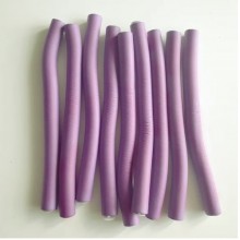 Set 10 Bigudiuri SIKS, flexibile si confortabile, numarul 2, culoarea LILA Set 10 Bigudiuri SIKS, flexibile si confortabile, numarul 2, culoarea LILA