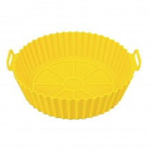 Tava De Protectie Din Silicon SIKS, Pentru Air Fryer, Universala, Pentru Friteuza, Prajit, Copt, Reutilizabila, Rotunda, 16 x...