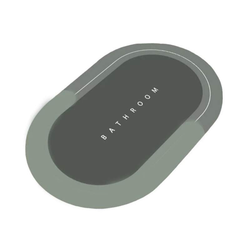 Covor de Baie Antiderapant SIKS, Model „BATHROOM”,Oval, 57.5 x 40 cm, Verde Covor de Baie Antiderapant SIKS, Model „BATHROOM”,Oval, 57.5 x 40 cm, Verde