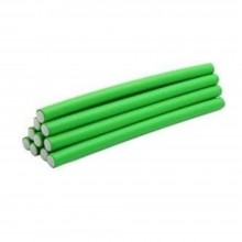 Set 10 Bigudiuri SIKS, flexibile si confortabile, numarul 1, culoarea Verde