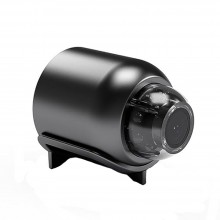 Mini Camera Spion WiFi Full HD 1080p SIKS, Unghi Larg, Detectare Cu AI A Miscarii Umane, Dispozitiv Spionaj Cu Aplicatie Pe M...