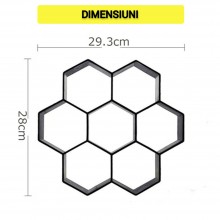 Matrita Cu Contur SIKS pentru Turnat Pavaj din Beton Amprentat Sau Piatra Decorativa, Sablon Forma Imitatie Naturala , Stampa...