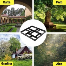 Matrita Cu Contur SIKS pentru Turnat Pavaj din Beton Amprentat Sau Piatra Decorativa, Sablon Forma Imitatie Naturala , Stampa...