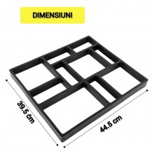 Matrita Cu Contur SIKS pentru Turnat Pavaj din Beton Amprentat Sau Piatra Decorativa, Sablon Forma Imitatie Naturala , Stampa...
