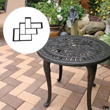 Matrita Cu Contur SIKS pentru Turnat Pavaj din Beton Amprentat Sau Piatra Decorativa, Sablon Forma Imitatie Naturala , Stampa...