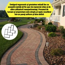 Matrita Cu Contur SIKS pentru Turnat Pavaj din Beton Amprentat Sau Piatra Decorativa, Sablon Forma Imitatie Naturala , Stampa...