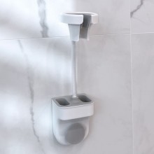 Suport SIKS Pentru Uscatorul De Par, Cu Extra Spatiu De Depozitare, Montare Perete, Fara Gaurire, Autoadeziv, Rezistenta Pute...