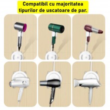 Suport Rotativ SIKS Pentru Uscatorul De Par, Unghi Reglabil, Rotație De 360 De Grade, Autoadeziv, Rezistenta Puternica, 127 x 40 Suport Rotativ SIKS Pentru Uscatorul De Par, Unghi Reglabil, Rotație De 360 De Grade, Autoadeziv, Rezistenta Puternica, 127 x 40