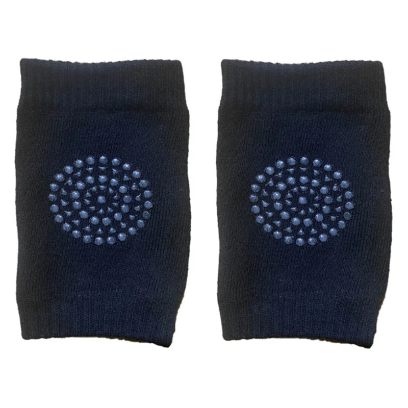 Genunchiere SIKS Din Bumbac Pentru Bebelusi, Pentru Protectie Zgarieturi, Cu Silicon, Antialunecare, Marime Unica 0-36 Luni, Alb