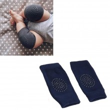 Genunchiere SIKS Din Bumbac Pentru Bebelusi, Pentru Protectie Zgarieturi, Cu Silicon, Antialunecare, Marime Unica 0-36 Luni, Alb