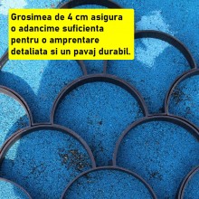 Matrita SIKS Cu Contur pentru Turnat Pavaj din Beton Amprentat Sau Piatra Decorativa, Sablon Forma Imitatie Naturala , Stampa...