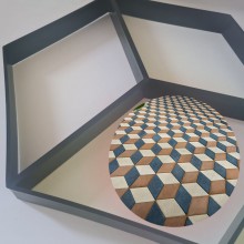 Matrita SIKS Cu Contur pentru Turnat Pavaj din Beton Amprentat Sau Piatra Decorativa, Sablon Forma Imitatie Naturala, Stampa ...