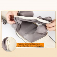Aparat De Masaj SIKS Cu Role Shiatsu, Pentru Zona Cervicală, Gat, Umeri, Lombar, Dispozitiv De Masaj Pentru Spate Cu Incalzir...