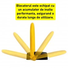 Blocator Parcare Automat SIKS, Model S, Functie Anti Furt, Cu Alarma, Control de la Distanta, Telecomanda Inclusa, Cu Acumula...