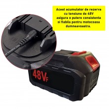 Acumulator De Rezerva 48V Cu 2 PINI Compatibil Cu Motocoasa SIKS, Masina De Tuns Iarba, Drujba, Mini Fierastrau, Aparat De Sp... Acumulator De Rezerva 48V Cu 2 PINI Compatibil Cu Motocoasa SIKS, Masina De Tuns Iarba, Drujba, Mini Fierastrau, Aparat De Sp...