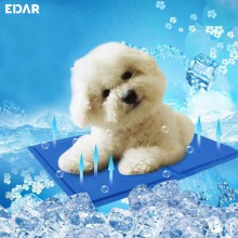 Covoras EDAR Cu Gel Pentru Caini/Pisici/Animale De Companie Tip Saltea Cu Efect De Racire, Dimensiuni 40 x 65 cm, Impermeabil...