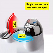 Robinet Electric EDAR Cu Montare Pe Perete, Apa Calda Instant, Afisaj Digital, Alimentare Priza, Reglaj Temperatura Apa, Alb Robinet Electric EDAR Cu Montare Pe Perete, Apa Calda Instant, Afisaj Digital, Alimentare Priza, Reglaj Temperatura Apa, Alb