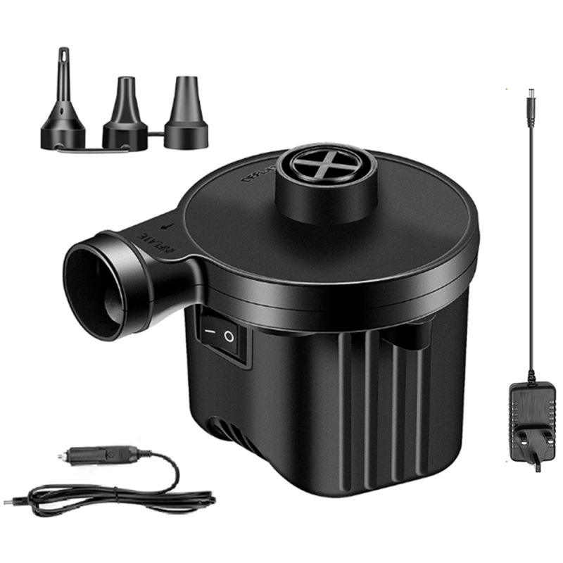 Pompa Electrica EDAR Pentru Umflat Si Dezumflat Saltele, Articole/Jucarii Gonflabile, Adaptor Cu 3 Duze Pentru Diferite Tipur... Pompa Electrica EDAR Pentru Umflat Si Dezumflat Saltele, Articole/Jucarii Gonflabile, Adaptor Cu 3 Duze Pentru Diferite Tipur...