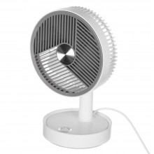 Ventilator De Masa SIKS, Birou, Design Elegant Si Modern, Cablu De Alimentare USB 1m , Diametrul 13cm , 4W, Portabil, Buton D...