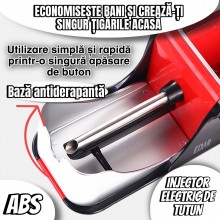 Injector EDAR® pentru tigari cu cablu de incarcare, rosu/negru Injector EDAR® pentru tigari cu cablu de incarcare, rosu/negru