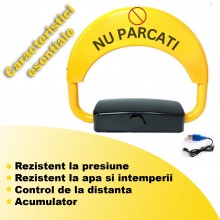 Blocator Parcare Automat EDAR Cu Acumulator, Control de la Distanta Prin Telecomanda, Alarma, Functie Anti Furt, Greutate Sup... Blocator Parcare Automat EDAR Cu Acumulator, Control de la Distanta Prin Telecomanda, Alarma, Functie Anti Furt, Greutate Sup...