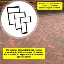 Matrita Pavaj din Beton Turnat EDAR, Tip Sablon, Efect Piatra Naturala Decorativa, Dimensiuni 40 x 4 x 59 cm, Model 6 Matrita Pavaj din Beton Turnat EDAR, Tip Sablon, Efect Piatra Naturala Decorativa, Dimensiuni 40 x 4 x 59 cm, Model 6