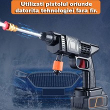 Aparat De Spalat Cu Presiune Fara Fir EDAR, Portabil, Ideal Pentru Terasa, Gradina, Casa, Curte, Masina, Bicicleta, Filtru Si... Aparat De Spalat Cu Presiune Fara Fir EDAR, Portabil, Ideal Pentru Terasa, Gradina, Casa, Curte, Masina, Bicicleta, Filtru Si...