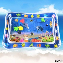 Saltea Gonflabila EDAR Pentru Bebelusi Si Copii, Centru Activitati Pentru Joaca Interactiva, PVC, Cu Apa, Tema Ocean Cu Pesti...