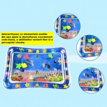 Saltea Gonflabila EDAR Pentru Bebelusi Si Copii, Centru Activitati Pentru Joaca Interactiva, PVC, Cu Apa, Tema Ocean Cu Pesti... Saltea Gonflabila EDAR Pentru Bebelusi Si Copii, Centru Activitati Pentru Joaca Interactiva, PVC, Cu Apa, Tema Ocean Cu Pesti...
